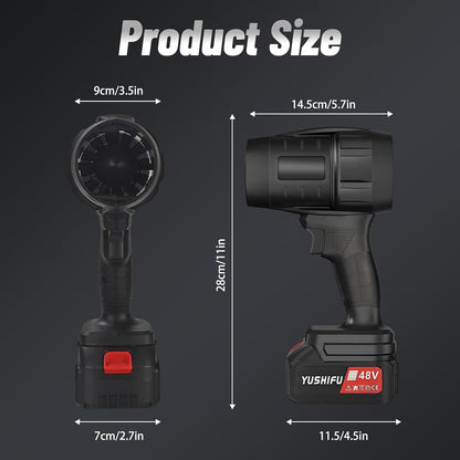 Car Dryer Air Blower - Portable Cordless Car Blower Dryer, High-Power Hand Held Turbo Car Air Dryer Blower