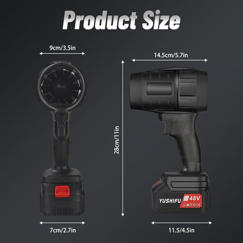Car Dryer Air Blower - Portable Cordless Car Blower Dryer, High-Power Hand Held Turbo Car Air Dryer Blower