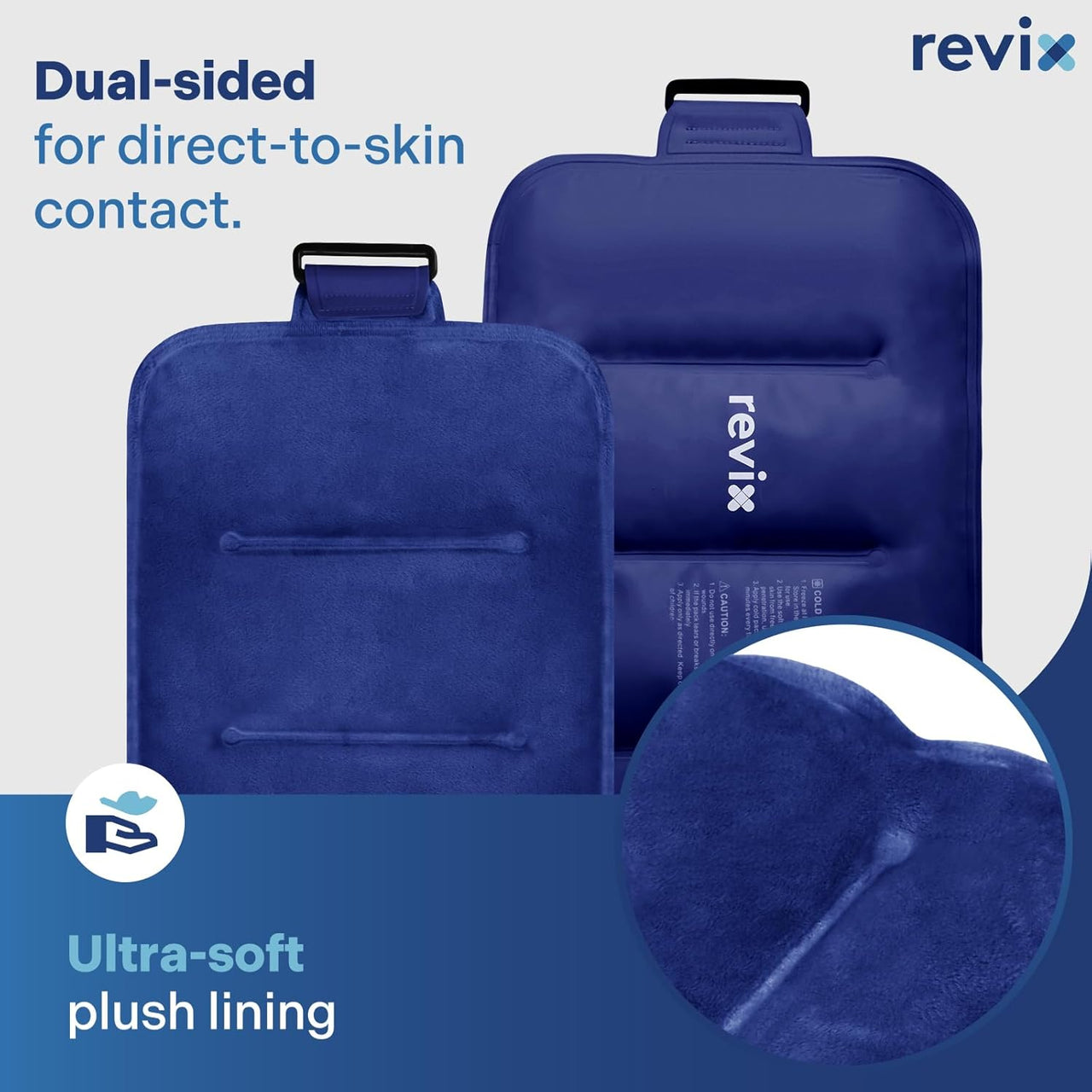 Ice Pack for Injuries Reusable Gel for Lower Back, Cold Packs for Back Shoulder, Elbow, Hip, Leg, Wrap around Entire Knee, Soft Cold Compress,16 × 9