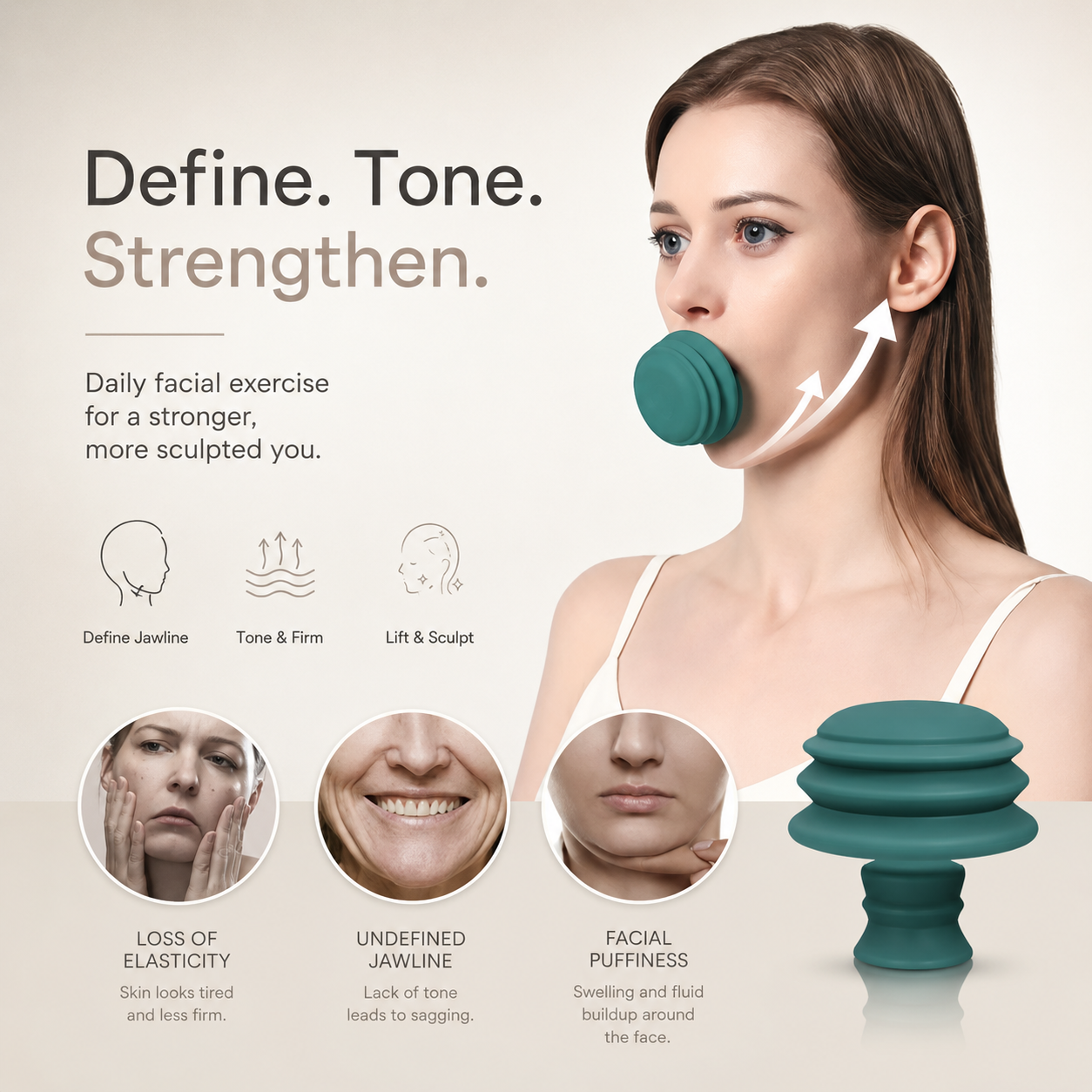 Jaw Exerciser & Jawline Trainer