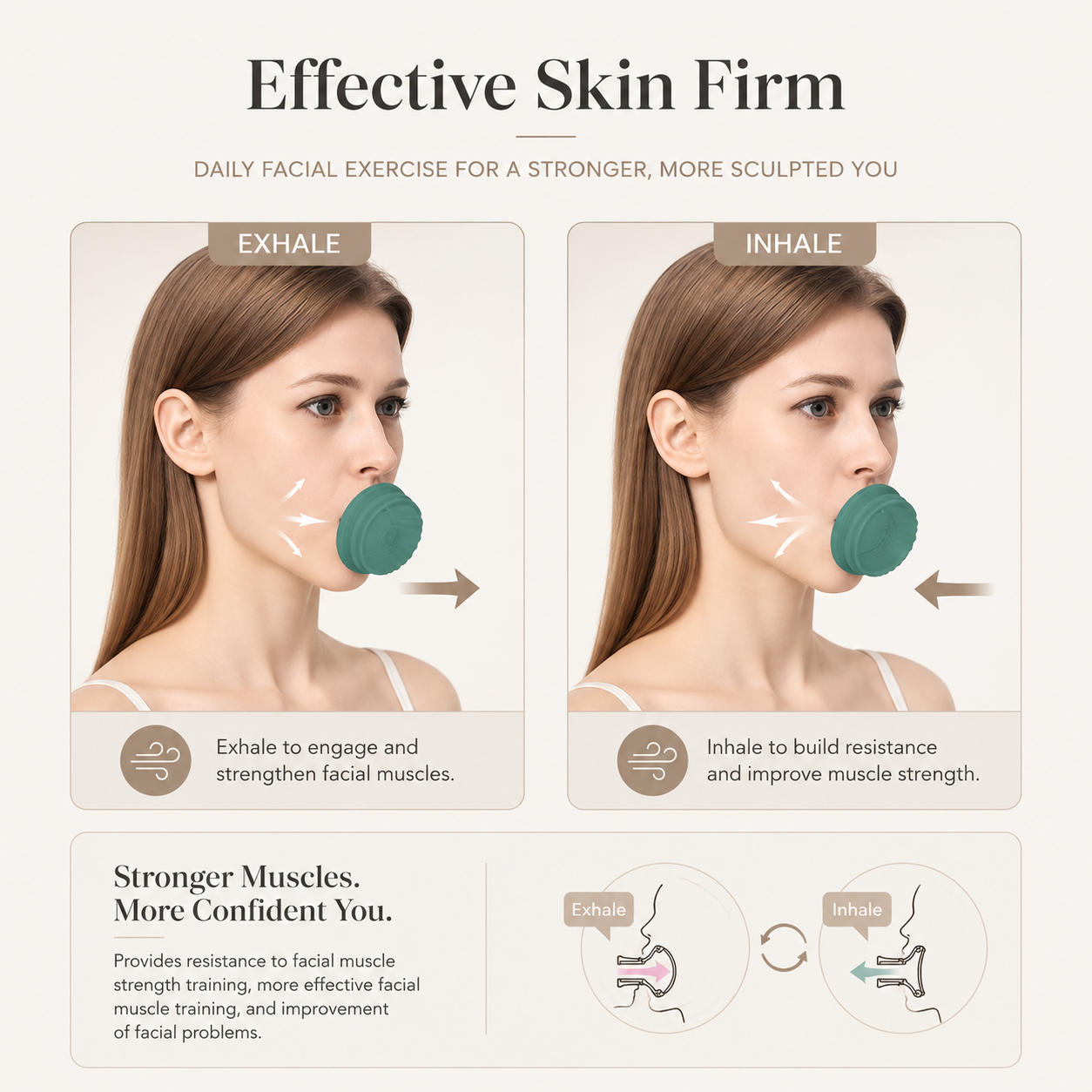 Jaw Exerciser & Jawline Trainer