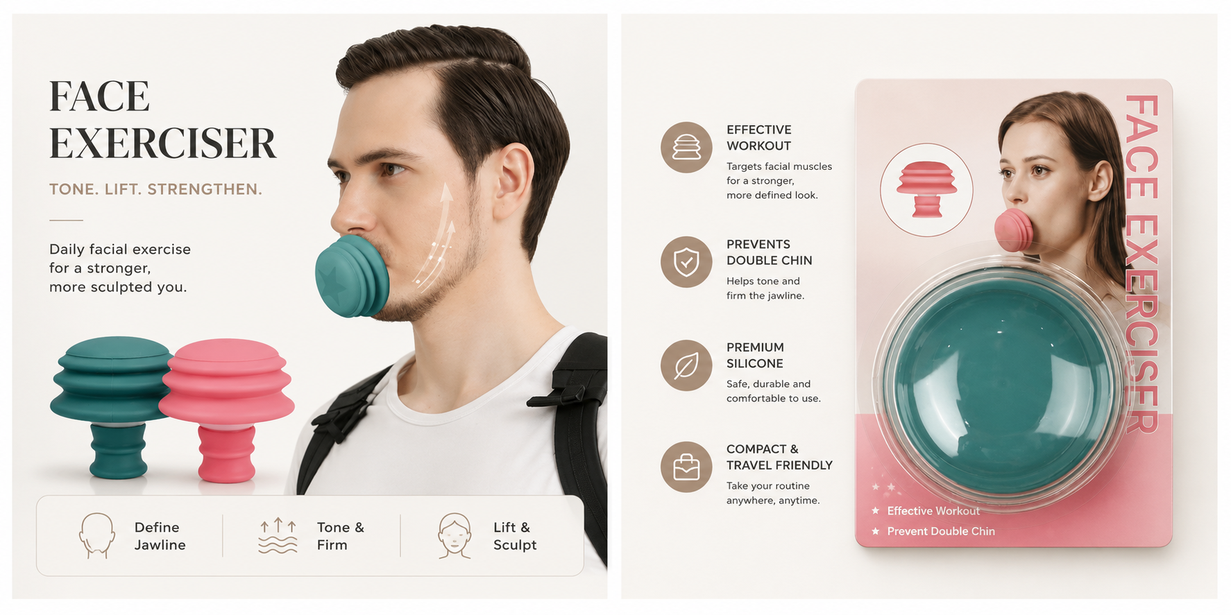 Jaw Exerciser & Jawline Trainer