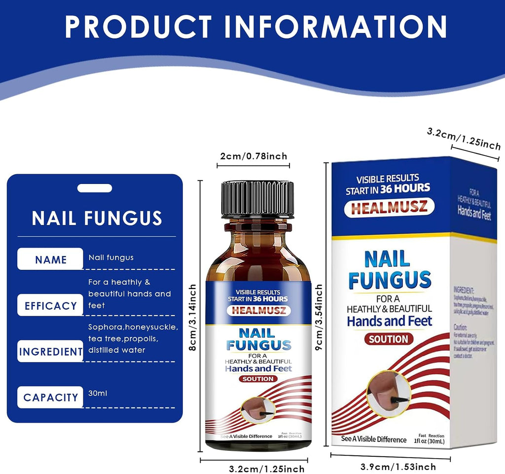 30Ml Nail Treatment,Nail Fungus Treatment for Toenail & Fingernails, Protects Thick, Broken and Discolored Nails