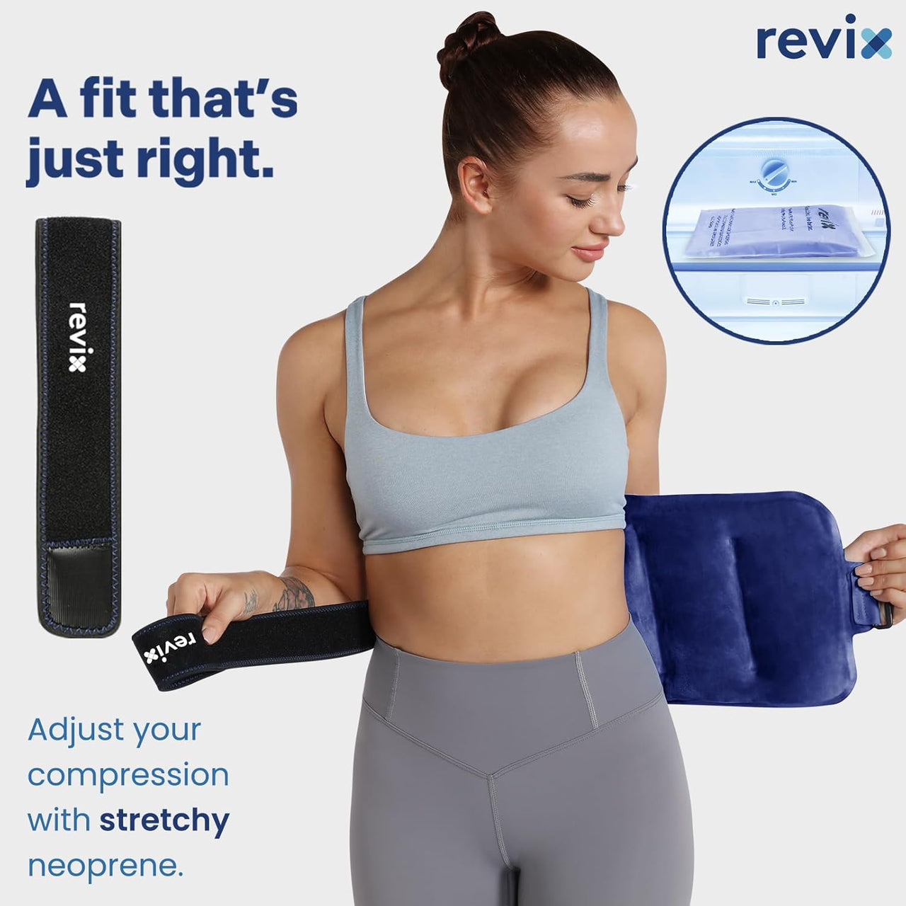 Ice Pack for Injuries Reusable Gel for Lower Back, Cold Packs for Back Shoulder, Elbow, Hip, Leg, Wrap around Entire Knee, Soft Cold Compress,16 × 9